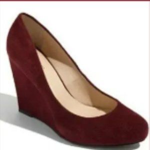 Via Spiga Darby Suede Leather Wedges